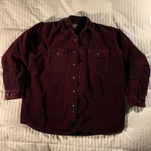Haggar Insulated Corduroy Button Down Shirt